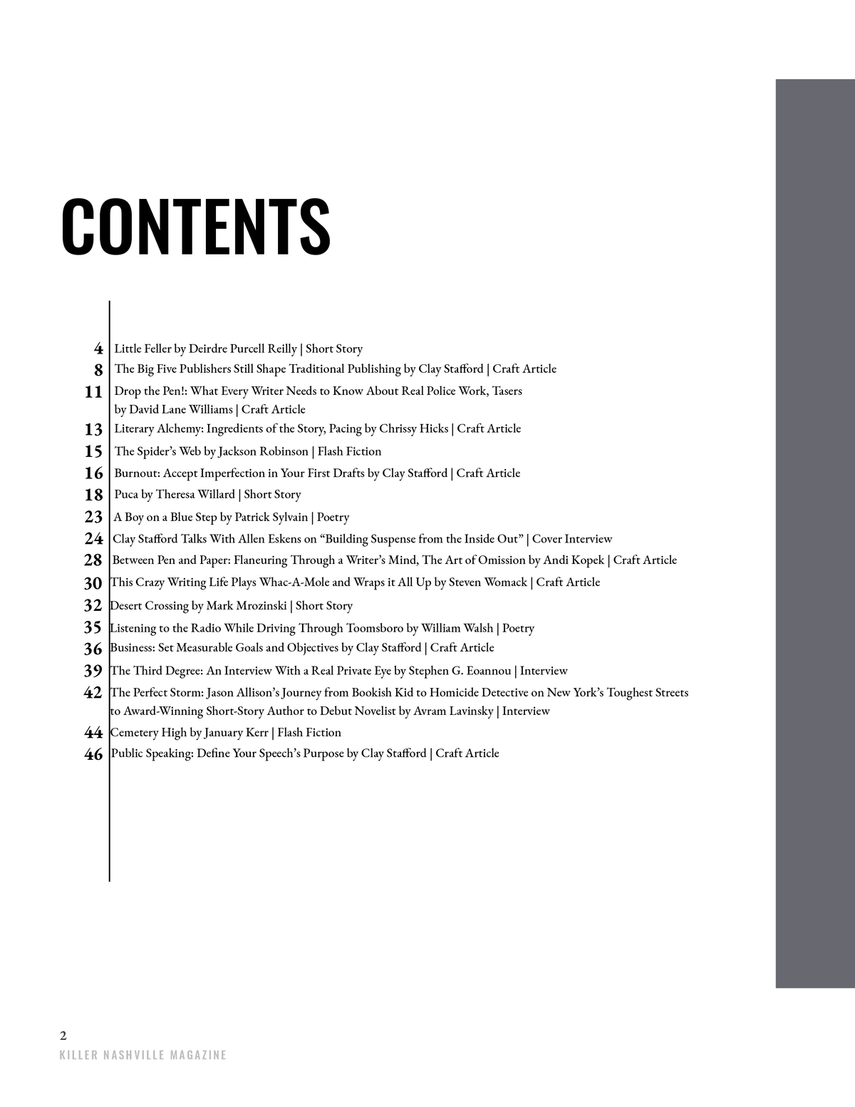 Killer Nashville Magazine: October 2026